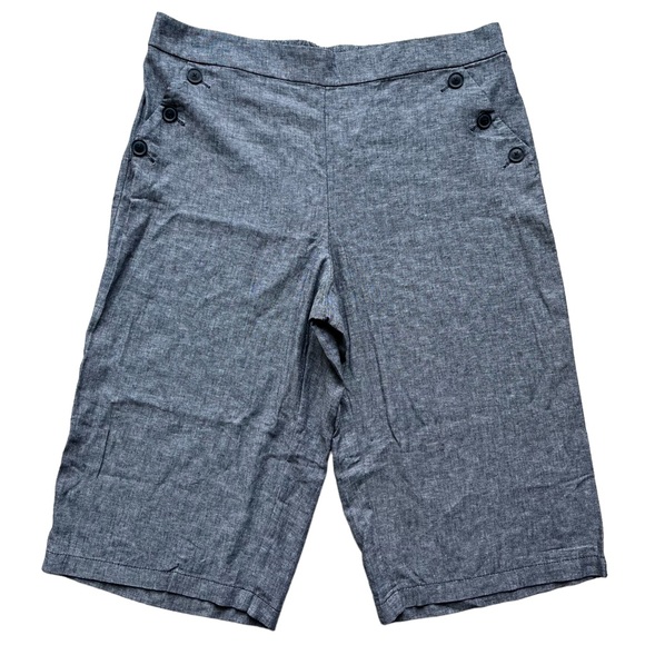 Lane Bryant Women’s Cropped Pants Blue White 20 - Picture 1 of 10